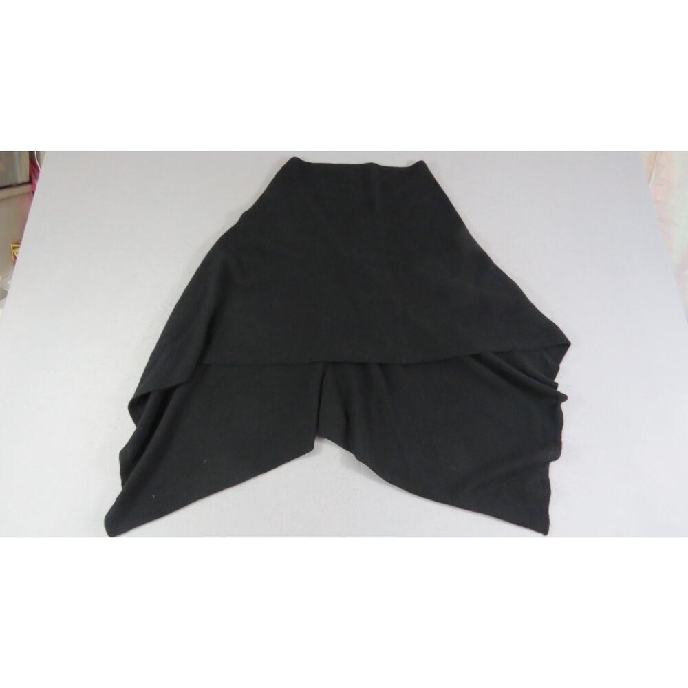 Claudia Nichole Cashmere Poncho Cape Women OS Black Soft Luxury Minimalist Wrap